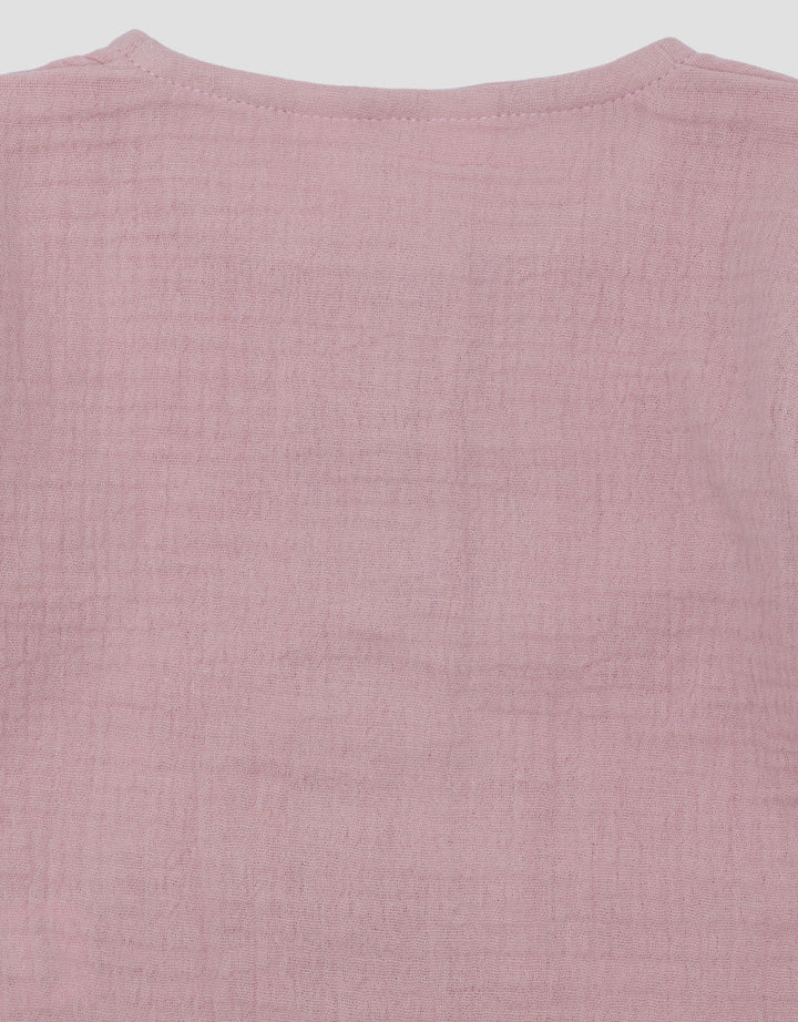 Little M Double Layer With Flower Print Jaket Cardigan Bayi