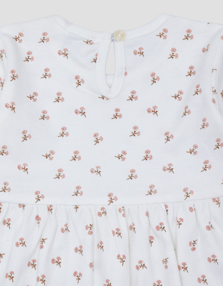 Little M Doubleknit Fullprint Bunga Mini Dress Bayi