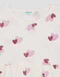 Little M Jersey Fullprint Twin Love Dress Bayi