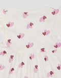 Little M Jersey Fullprint Twin Love Dress Bayi