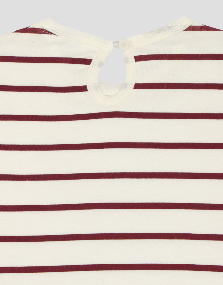 Little M Jersey Fullprint Salur Dress Bayi