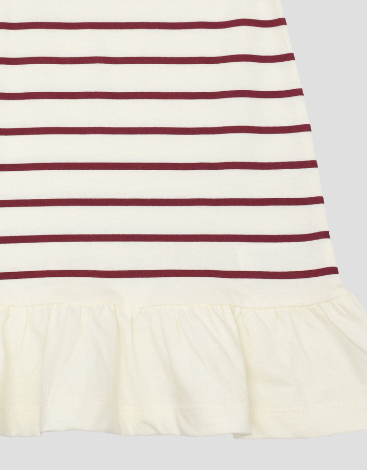 Little M Jersey Fullprint Salur Dress Bayi