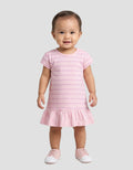 Little M Jersey Fullprint Salur Mini Dress Bayi
