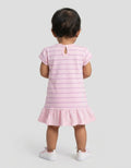 Little M Jersey Fullprint Salur Mini Dress Bayi
