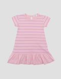 Little M Jersey Fullprint Salur Mini Dress Bayi