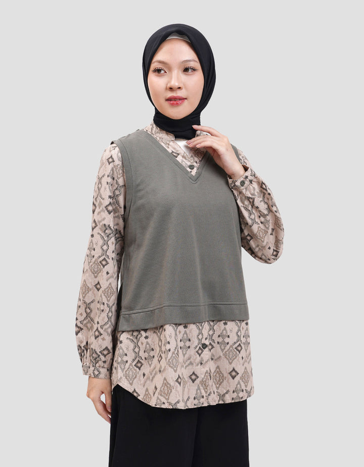 Expand Kayana  2 In 1 Blouse Wanita