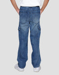 Nevada Basic Relaxed Big Pocket Celana Denim Anak Laki-laki