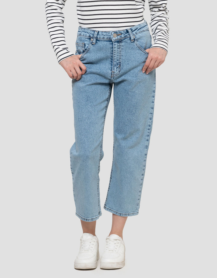 Connexion Cropped Ankle Celana Denim Wanita