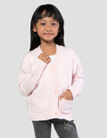 Suko Souffle Yarn Lengan Panjang Jaket Cardigan Anak Perempuan