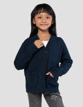 Suko Souffle Yarn Lengan Panjang Jaket Cardigan Anak Perempuan
