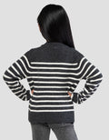 Suko Motif Souffle Yarn Stripe Suko Souffle Yarn  Jaket Cardigan Anak Perempuan