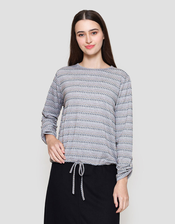 MxM Connexion Print Motif Blouse Wanita