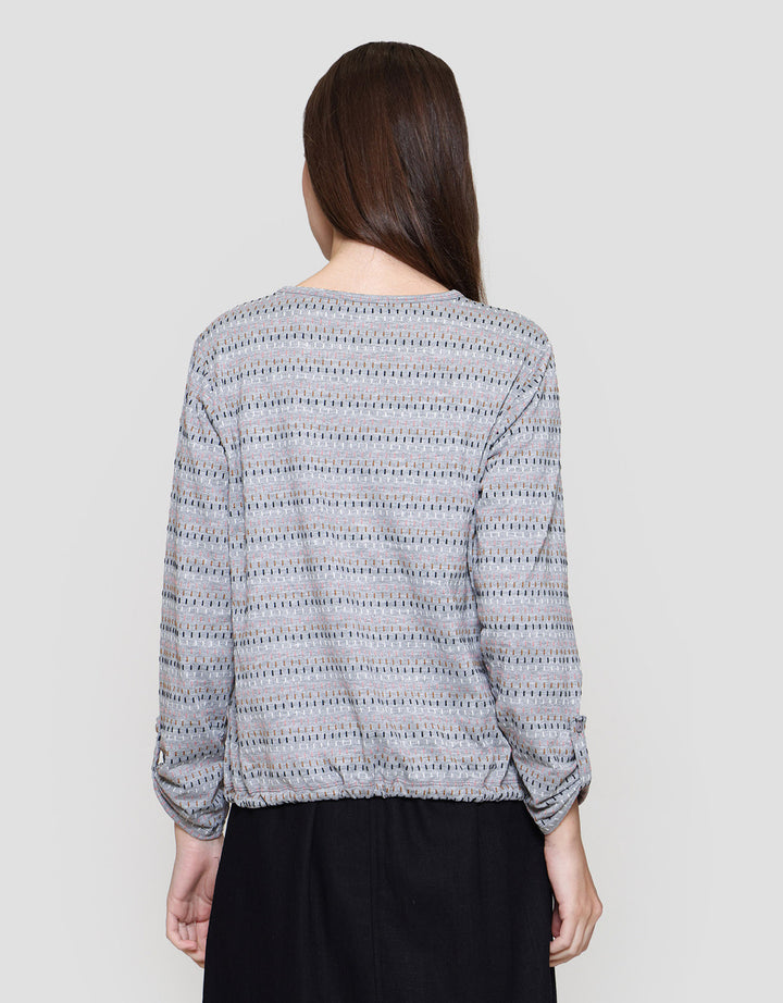 MxM Connexion Print Motif Blouse Wanita