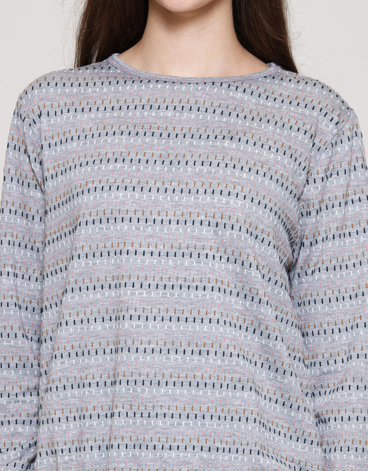 MxM Connexion Print Motif Blouse Wanita