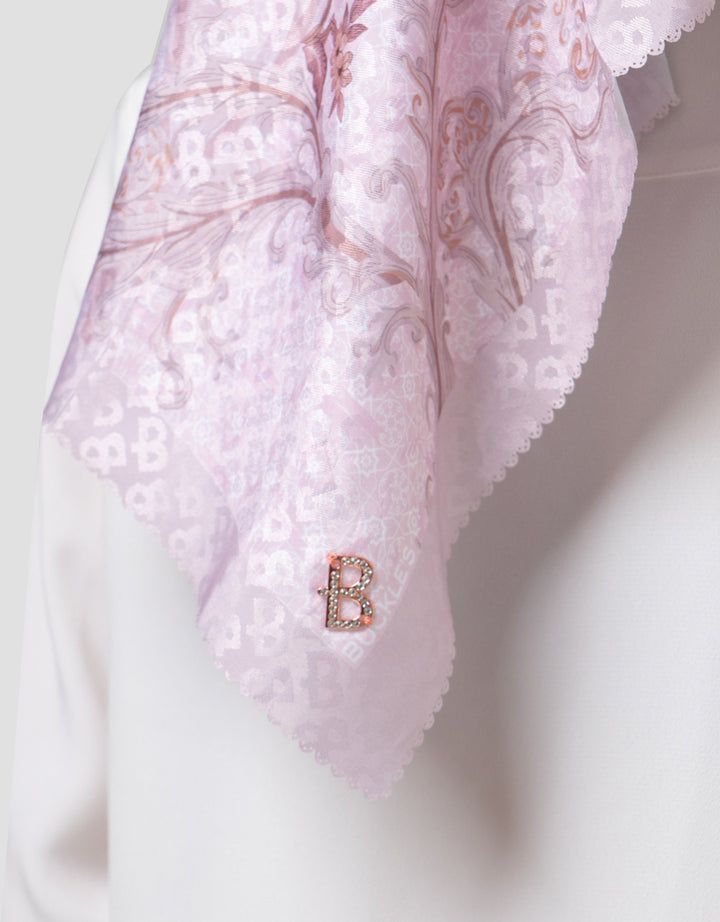 MXM FLORAL HIJAB TAHJB12 WANITA