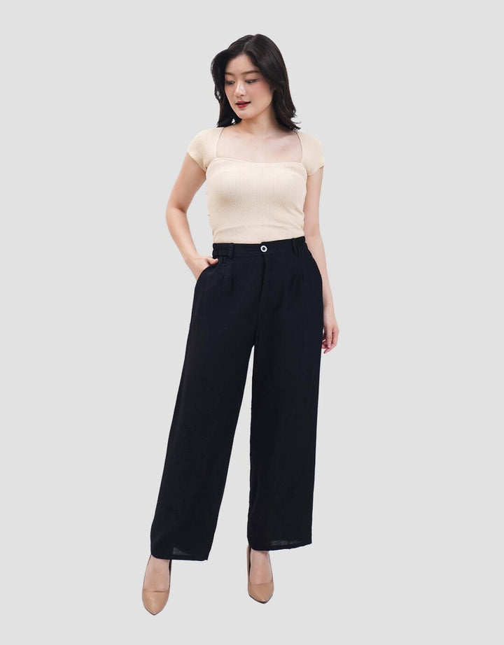 MxM Connexion Knit Poli Linen Celana Kulot Wanita