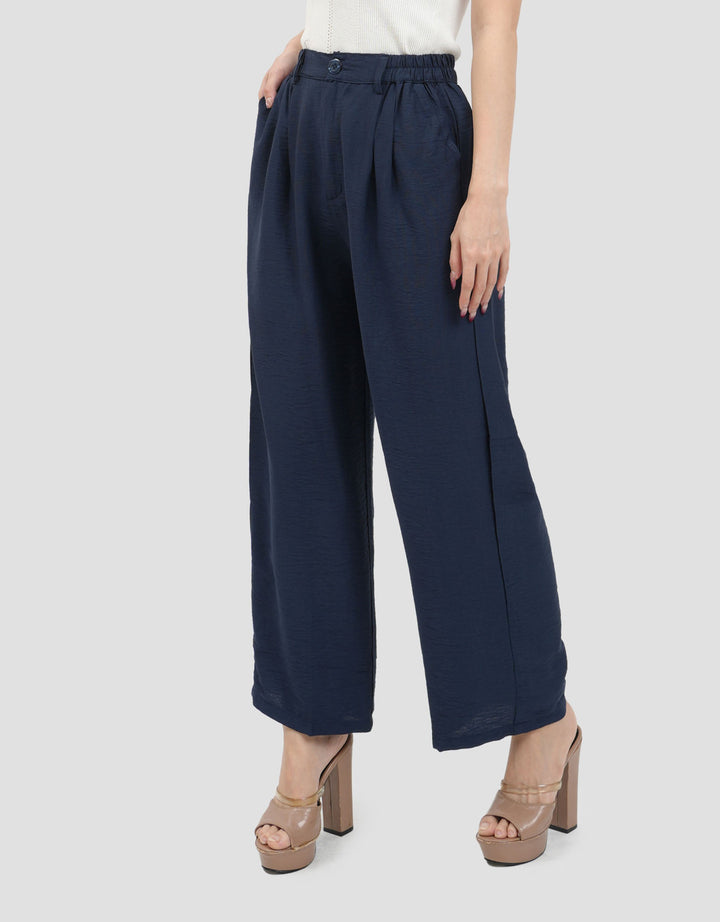 MxM Connexion Knit Poli Linen Celana Kulot Wanita