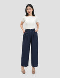 MxM Connexion Knit Poli Linen Celana Kulot Wanita