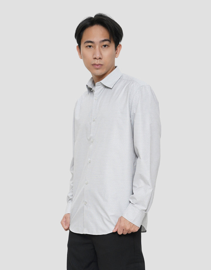 COLE DOBBY CHECK KEMEJA LENGAN PANJANG PRIA