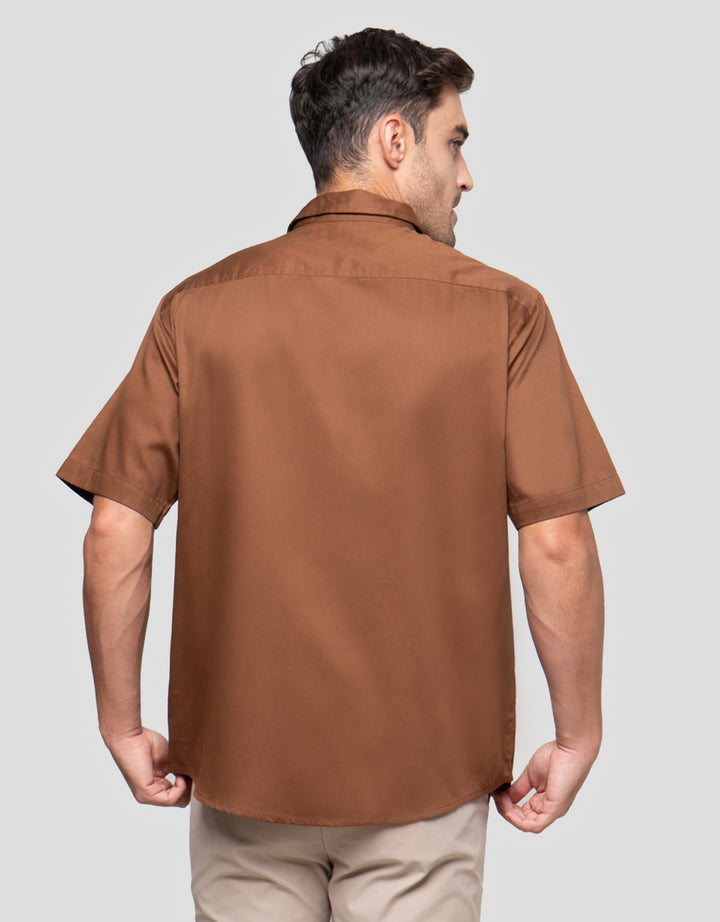 Cole Pique Stripe Texture Kemeja Pria