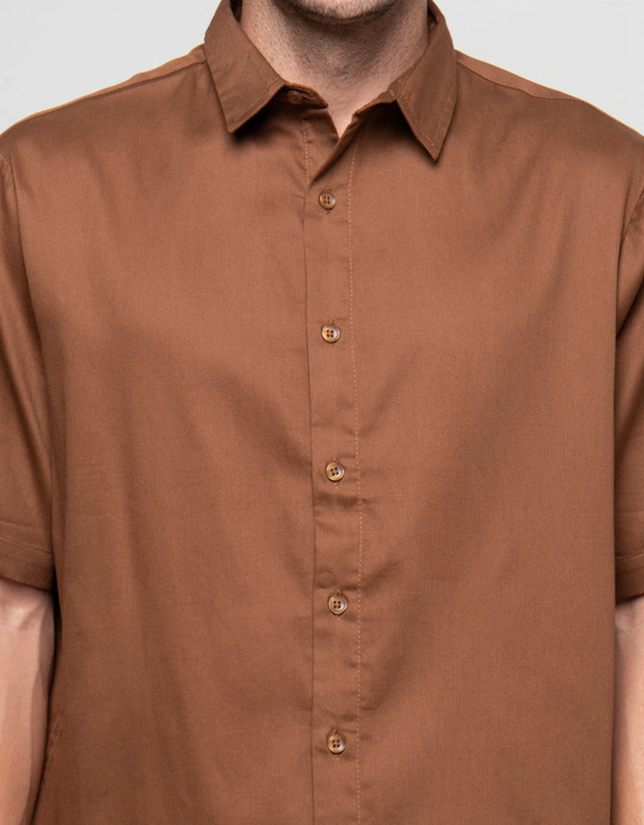 Cole Pique Stripe Texture Kemeja Pria