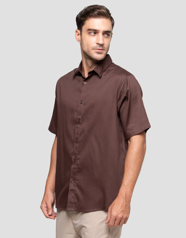 Cole Pique Stripe Texture Kemeja Pria