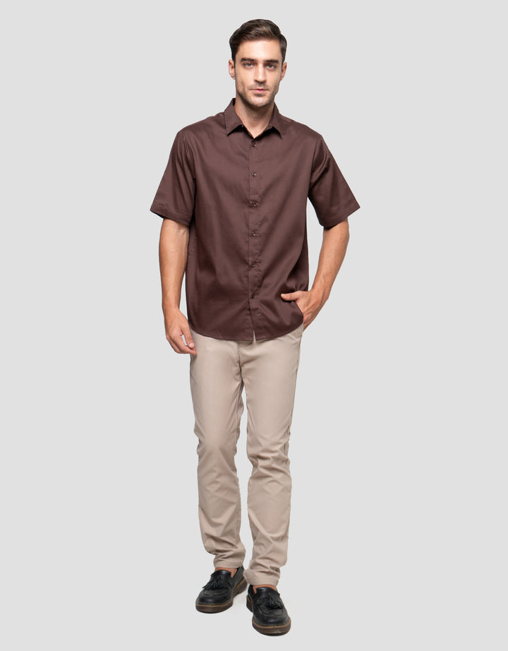 Cole Pique Stripe Texture Kemeja Pria