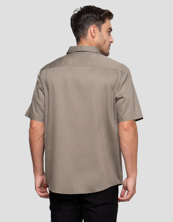 Cole Pique Stripe Texture Kemeja Pria