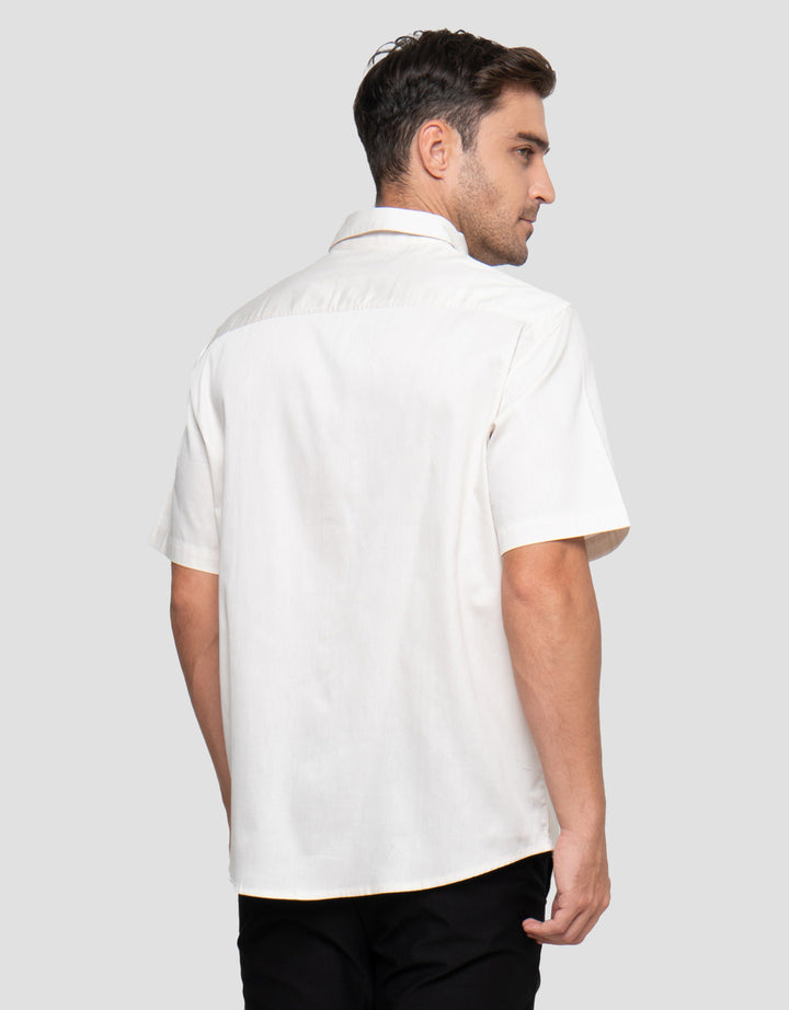 Cole Pique Stripe Texture Kemeja Pria