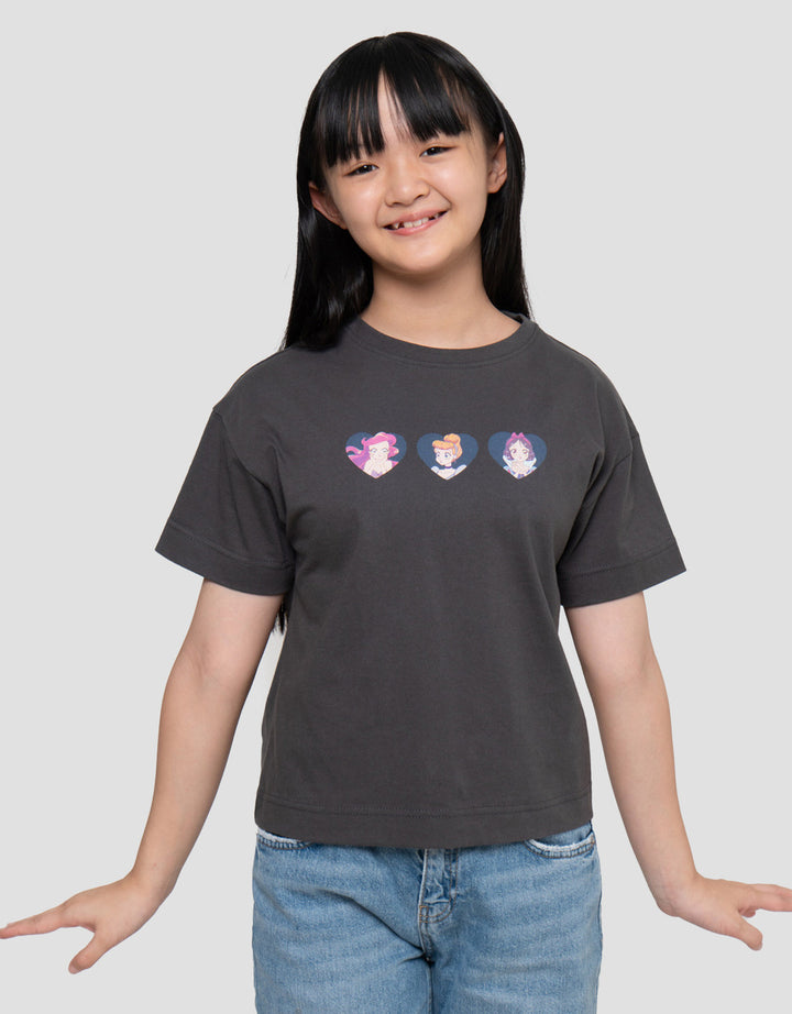 Disney Anime 3 Princess Kaos Anak Perempuan