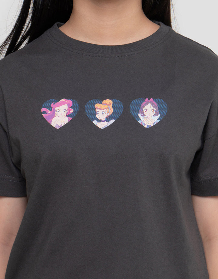 Disney Anime 3 Princess Kaos Anak Perempuan