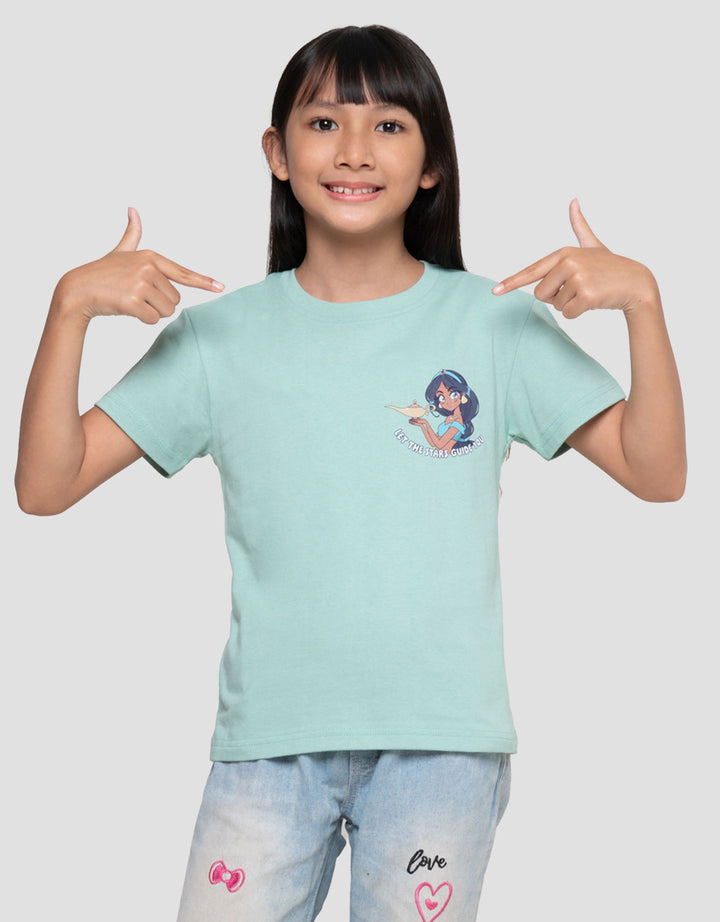 Disney Anime Princess Jasmine Kaos Anak Perempuan