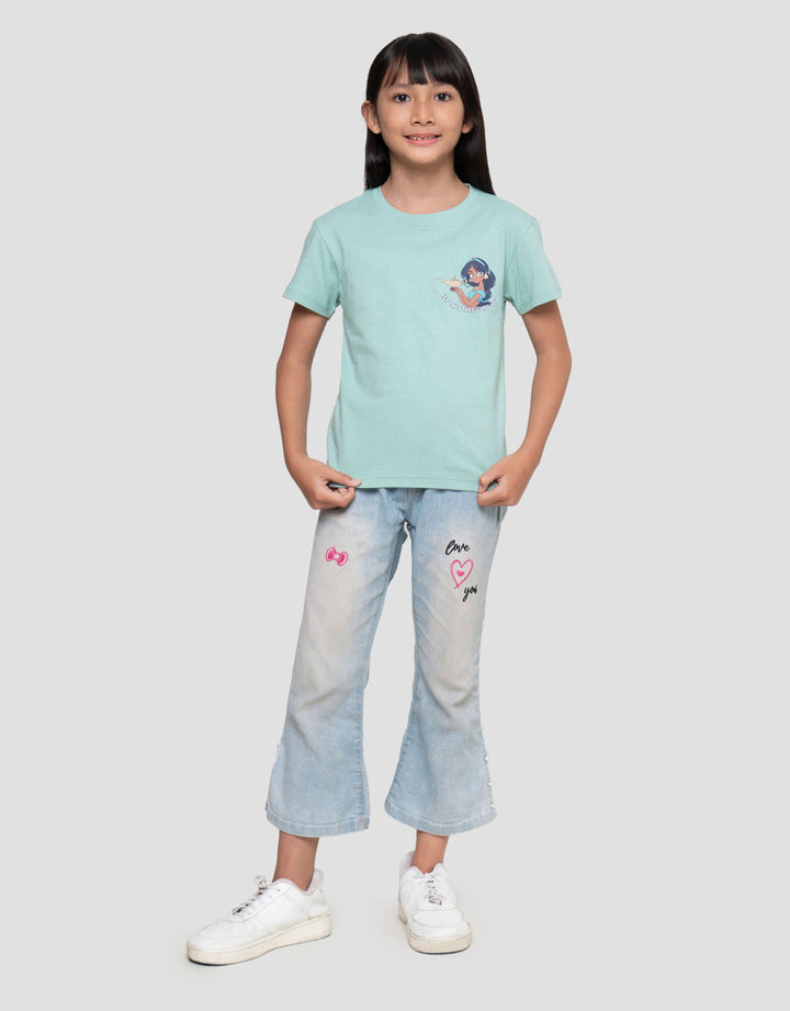 Disney Anime Princess Jasmine Kaos Anak Perempuan