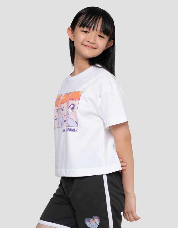 Disney Anime Princess Cinderella Kaos Anak Perempuan