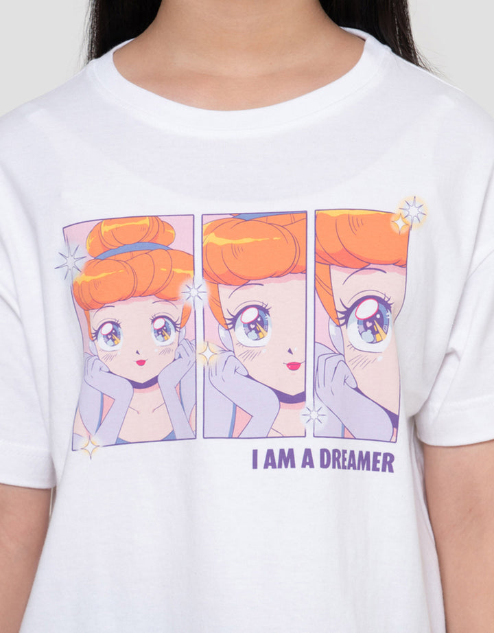 Disney Anime Princess Cinderella Kaos Anak Perempuan