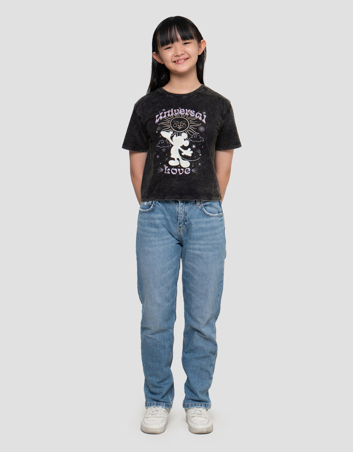 Disney Washed Minnie Universal Love Kaos Anak Perempuan