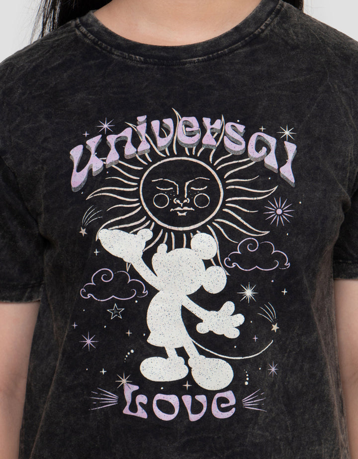 Disney Washed Minnie Universal Love Kaos Anak Perempuan