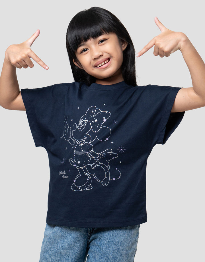 Disney Btw Minnie Constellation Kaos Anak Perempuan