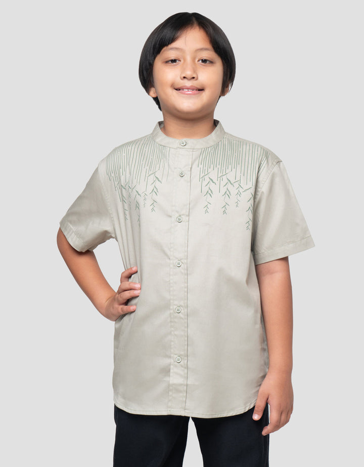 Suko Simply Kerah Tegak Kemeja Lengan Pendek Anak Laki-laki