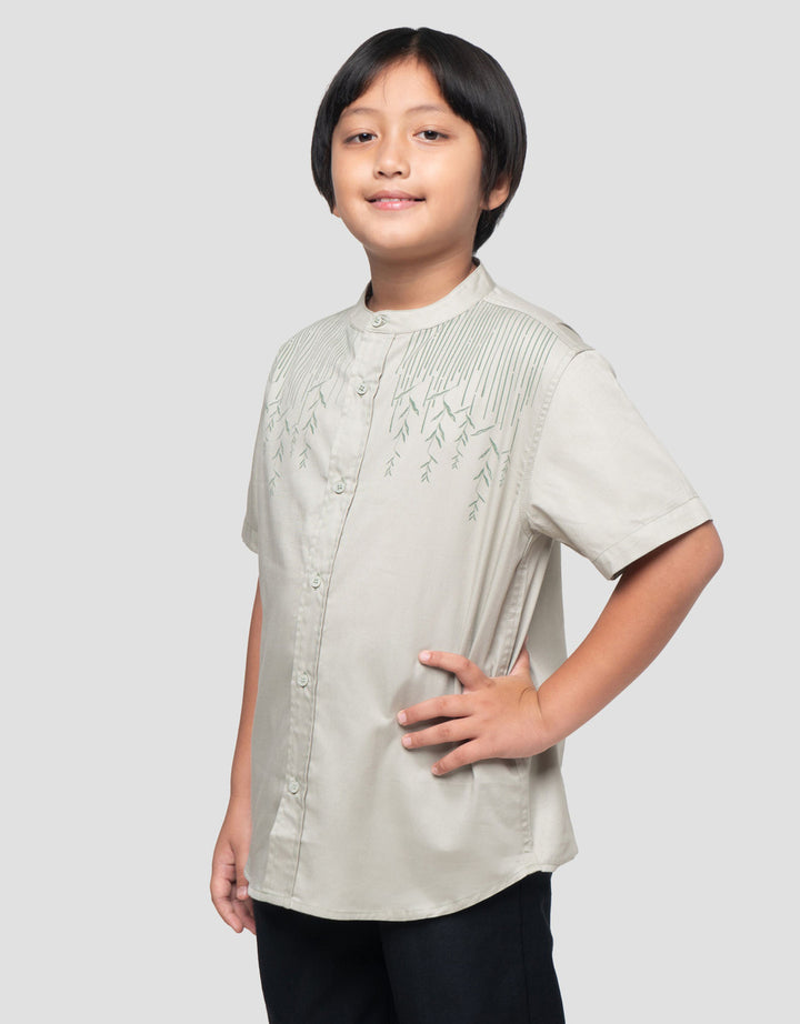 Suko Simply Kerah Tegak Kemeja Lengan Pendek Anak Laki-laki