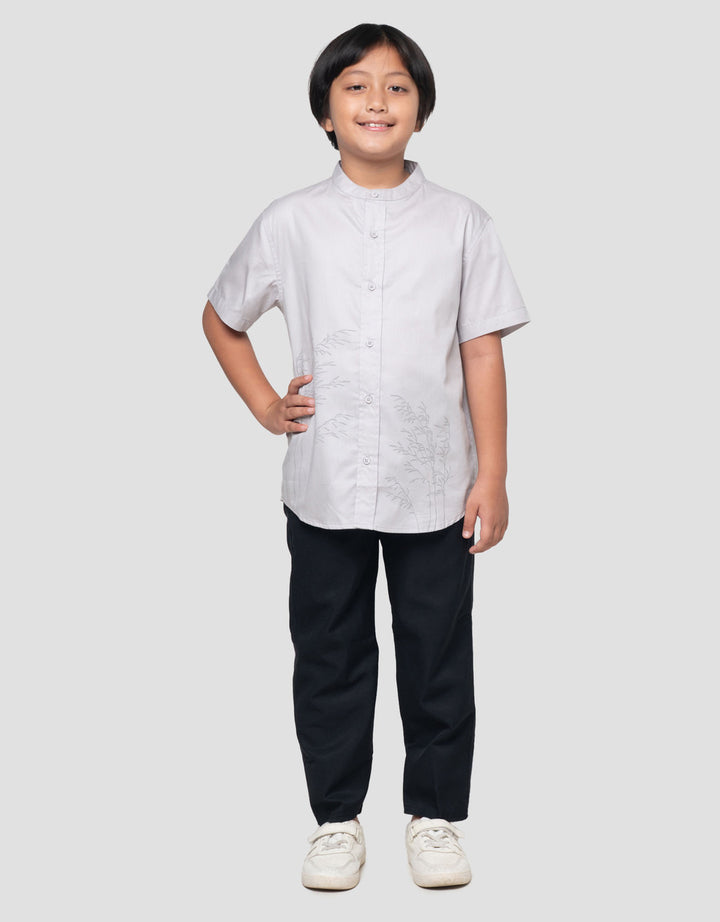 Suko Comfort Kerah Tegak Kemeja Lengan Pendek Anak Laki-laki