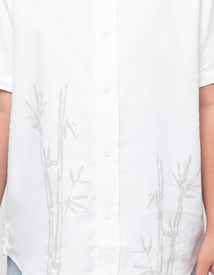 Suko Fashion Kerah Tegak Kemeja Lengan Pendek Anak Laki-laki