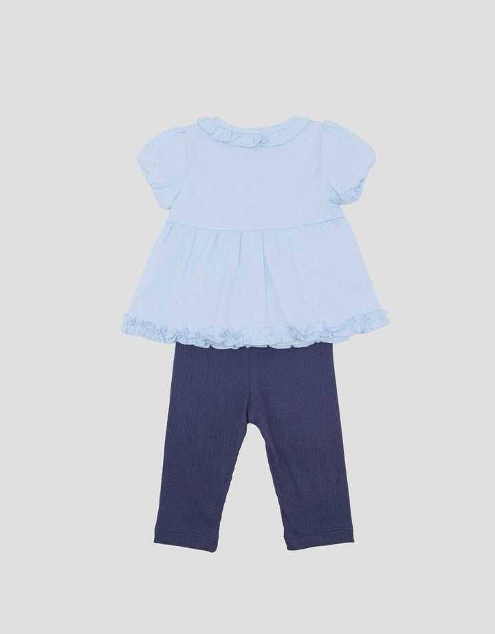 Little M Woven Poplin With Flower Pakaian Setelan Bayi