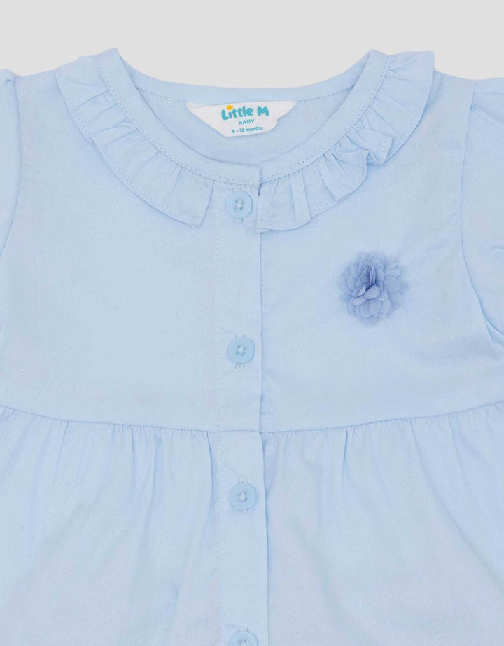 Little M Woven Poplin With Flower Pakaian Setelan Bayi