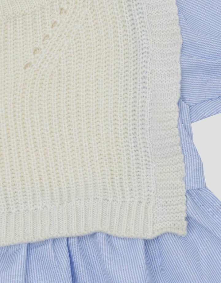 Little M Salur Mix Rajut Kemeja Bayi