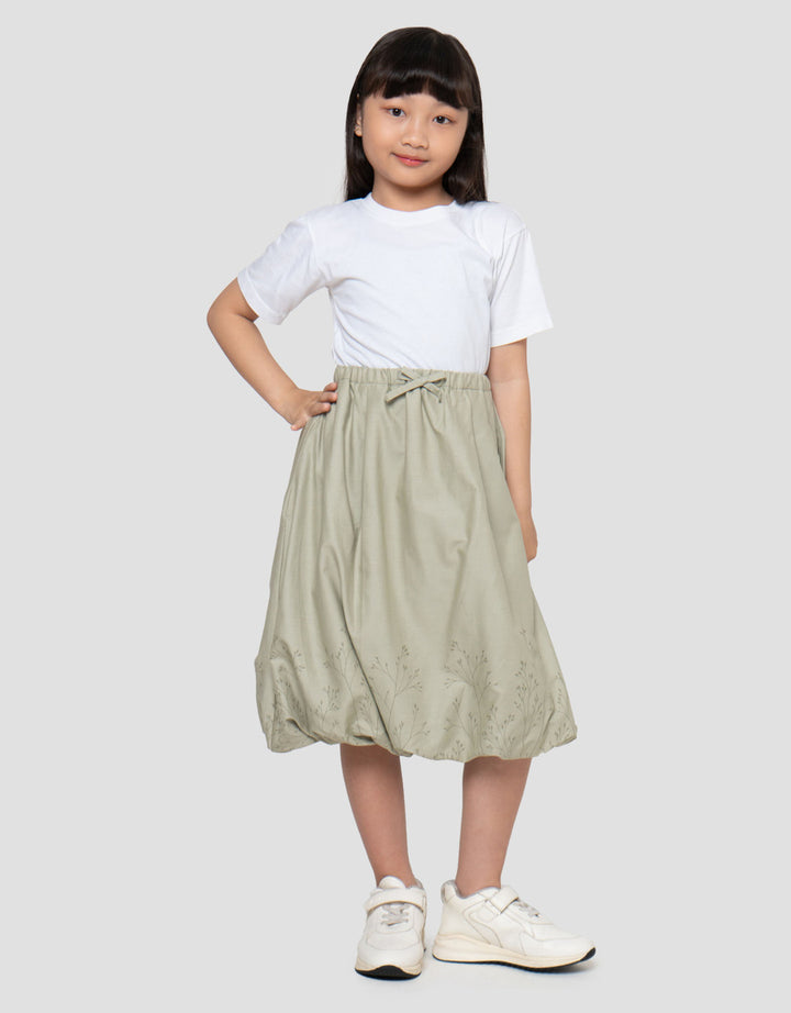 Suko Motif Midi Rok Balon Anak Perempuan
