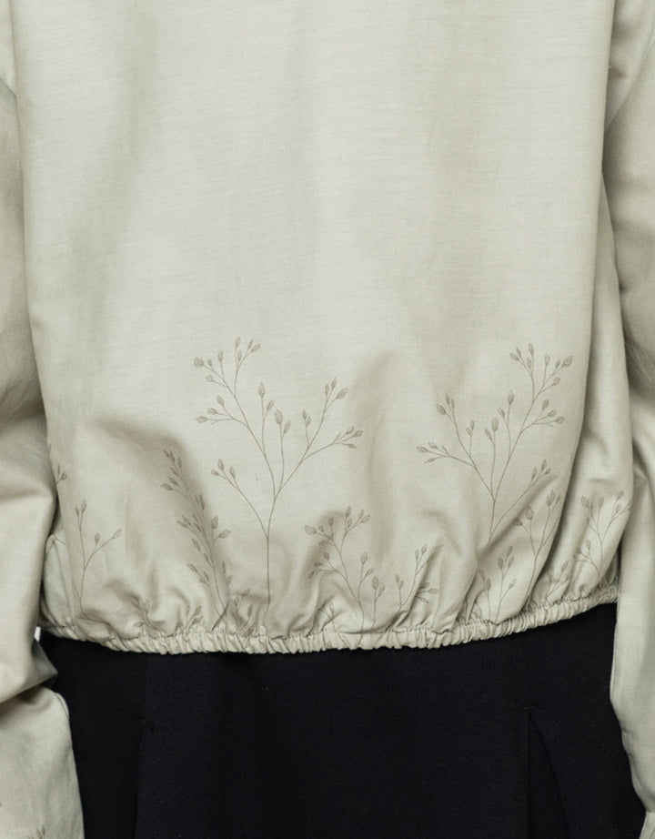 Suko Motif Kerah Bulat Blouse Lengan Panjang Anak Perempuan