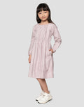 Suko Simply Motif Lengan Panjang Dress Anak Perempuan