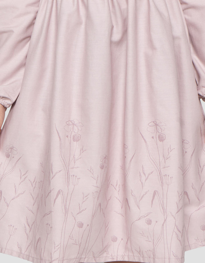 Suko Simply Motif Lengan Panjang Dress Anak Perempuan