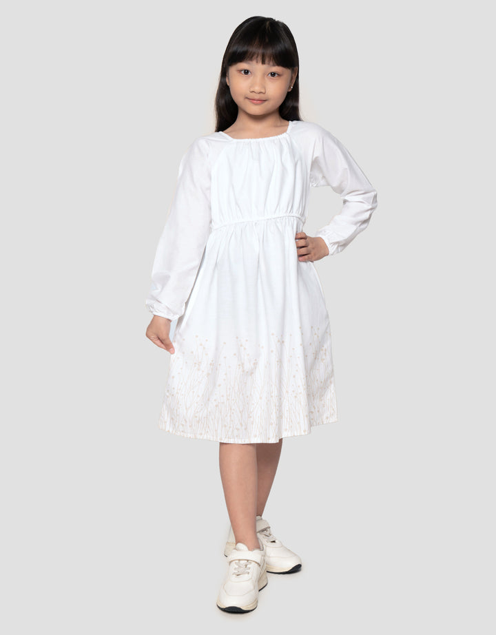 Suko Casual Motif Lengan Panjang Dress Anak Perempuan